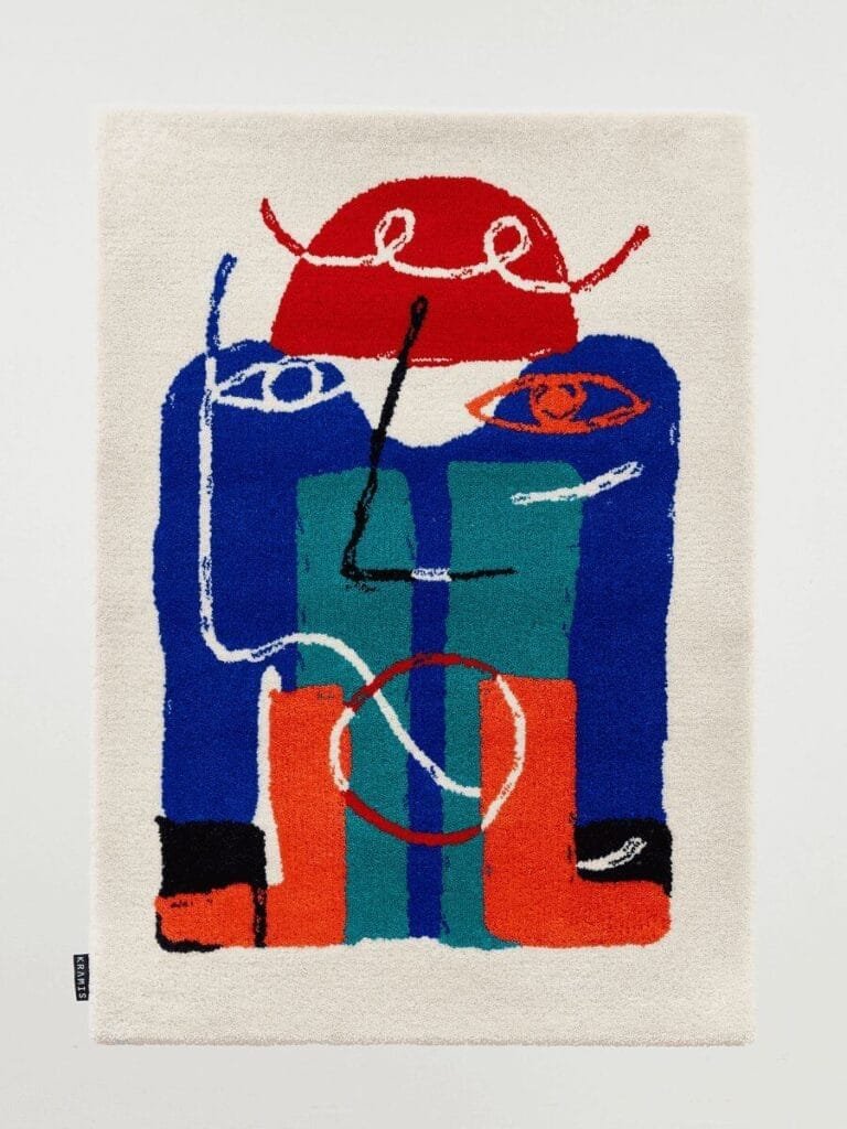 modern art rug