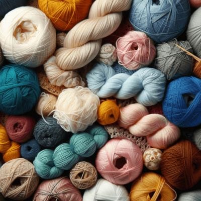 Ultimate yarn crafts guide, various yarn weights and colors