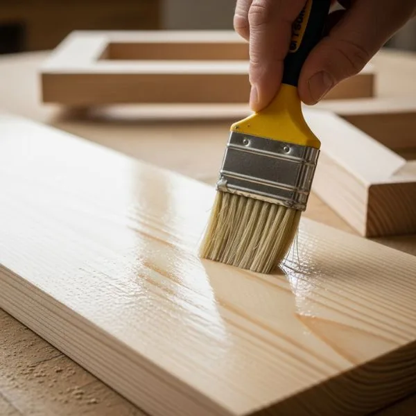 diy tufting frame finishing wood frame with protective coating