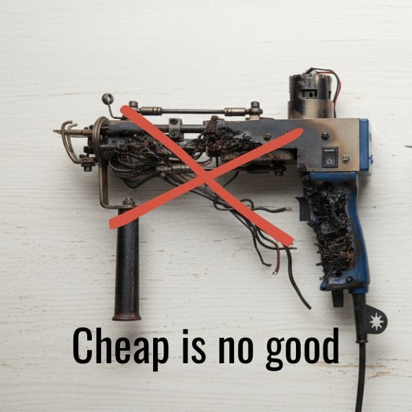 cheap tufting guns do not last