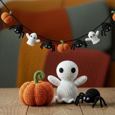 halloween-yarn-crafts Halloween yarn craft