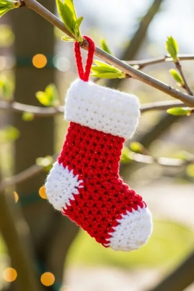 mini puff stitch stocking