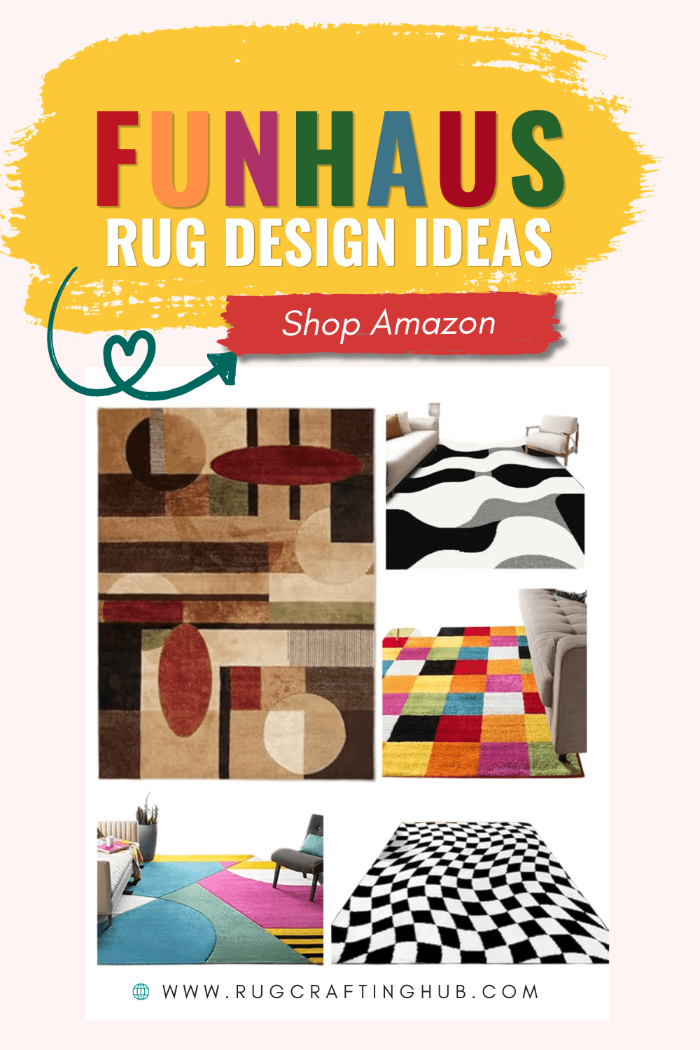 funhaus rug design ideas available on amazon
