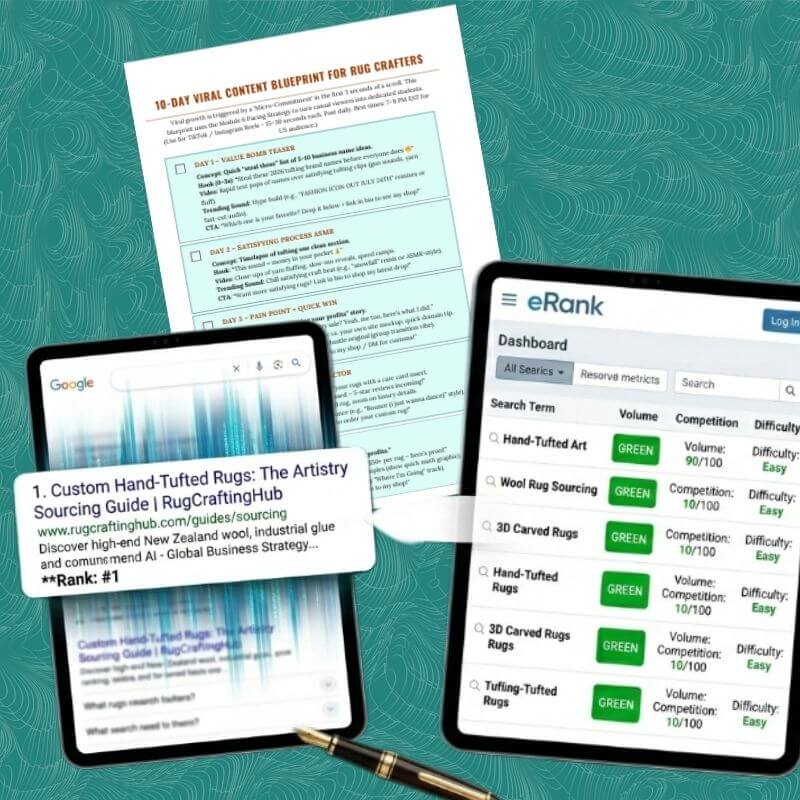 How To Start A Tufted Rug Business In 2026 sneak peek of rug tufting beta kit