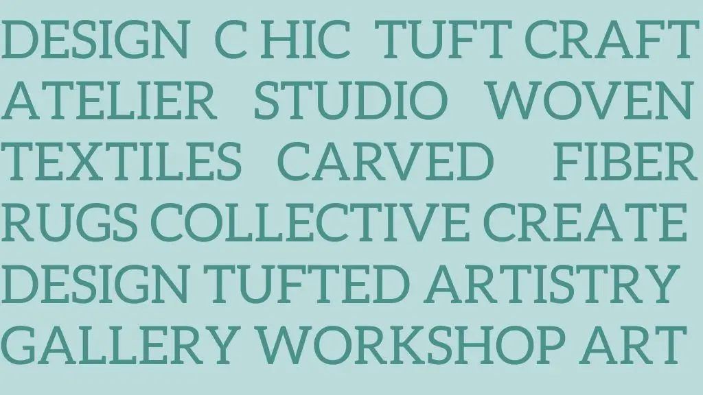 rug tufting business names hero