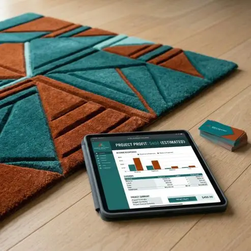 start your rug tufting business with the Beta Tufting Business Kit profit calculator, luxury tufting names, supplies, hosting, all you need to set up your own store